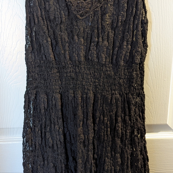 EUC Free People Black Lace Dress - Picture 5 of 12